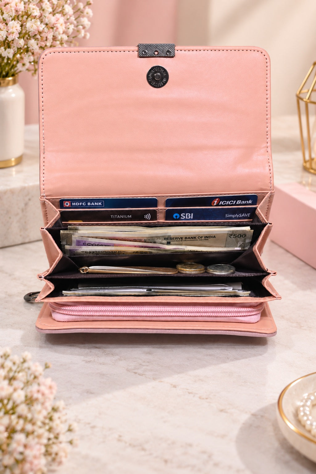 Premium Textured Flap Wallet