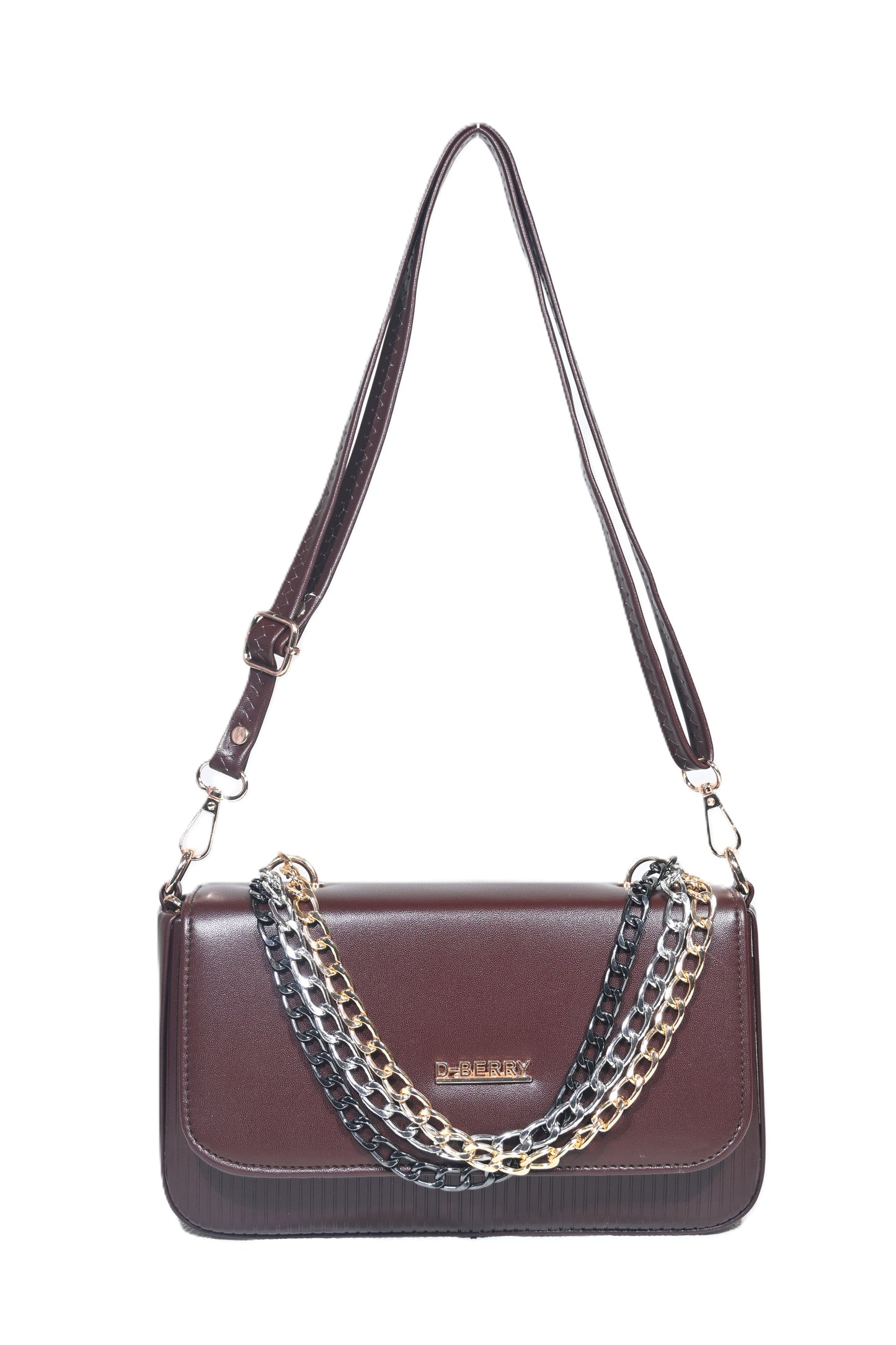 Classy bold 3 chain shoulder bag