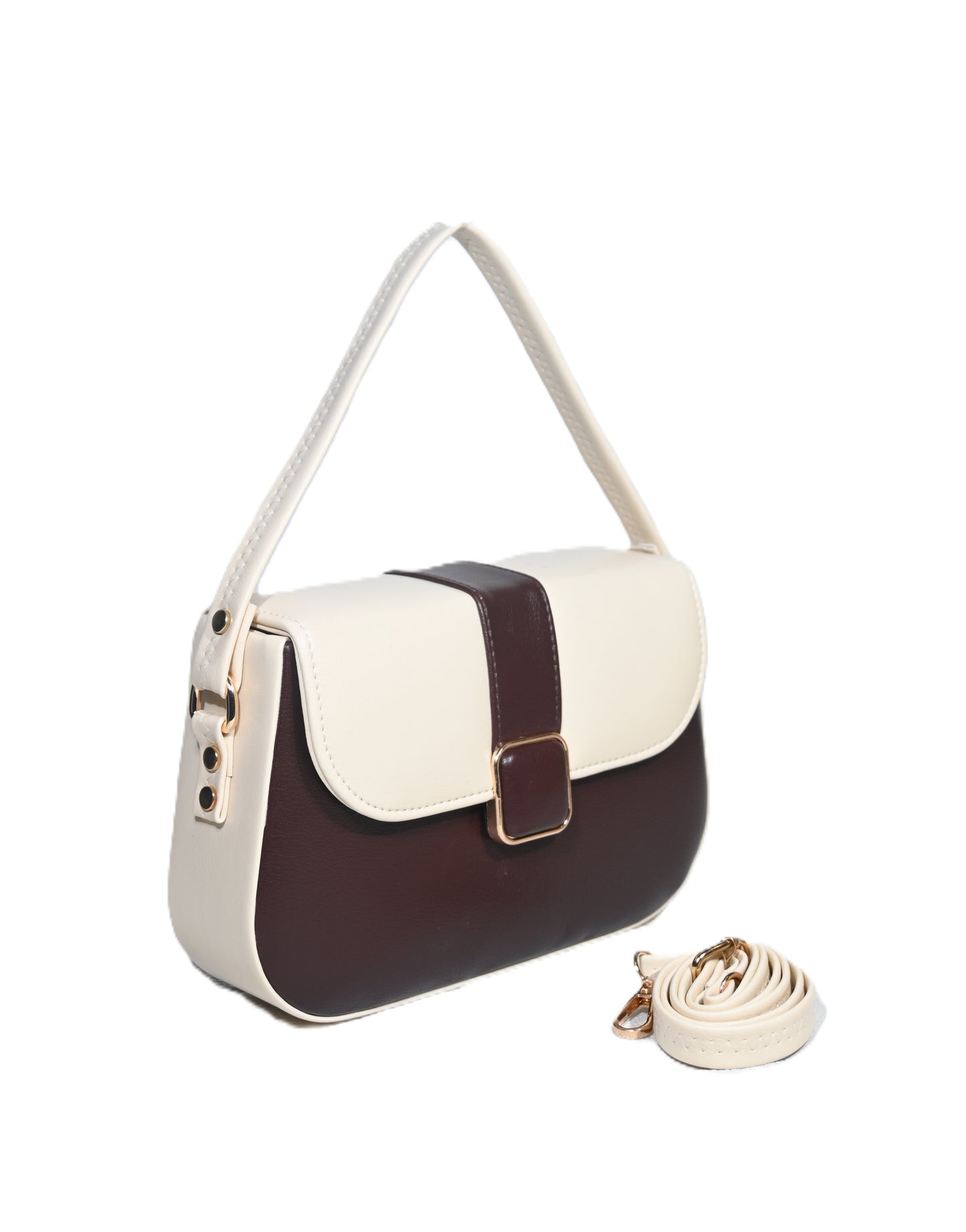 Color blocked stylish sling bag for women