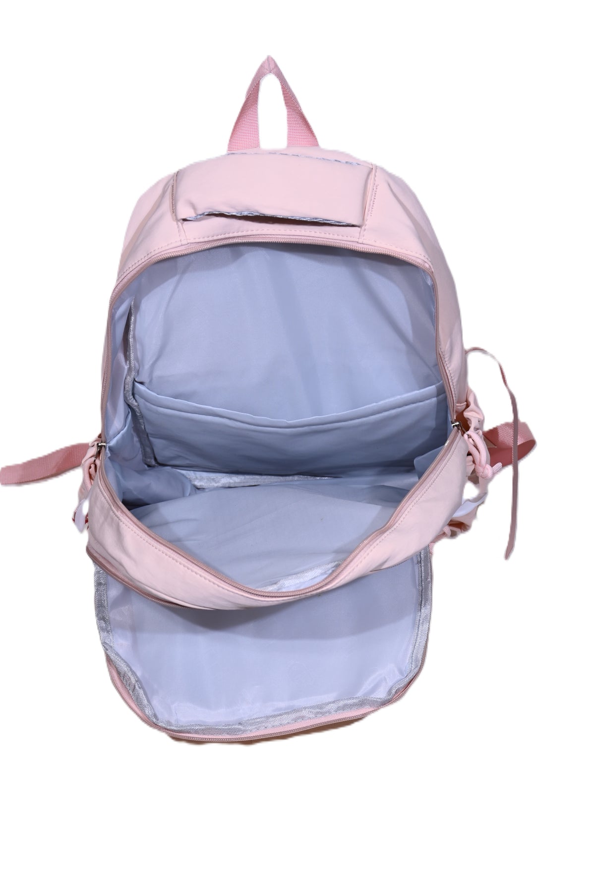 Graceful Bow Accent Multi-Pocket Backpack.