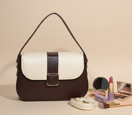 Color blocked stylish sling bag for women