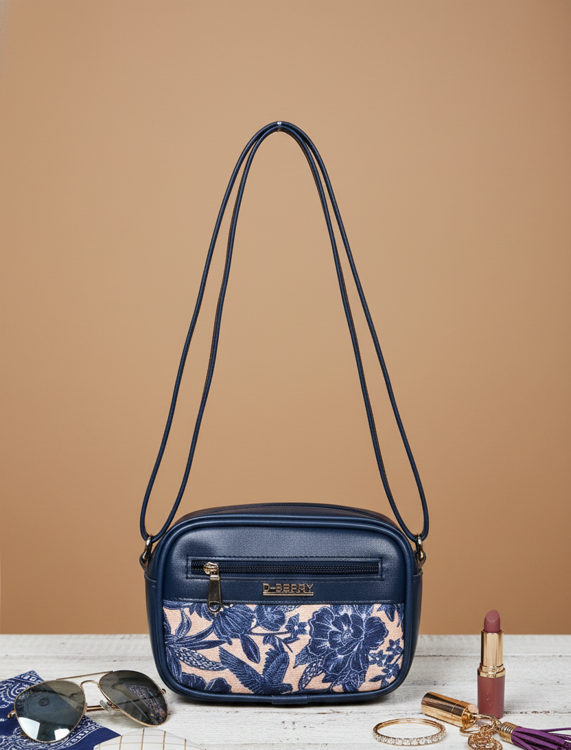 Floral crossbody sling bag