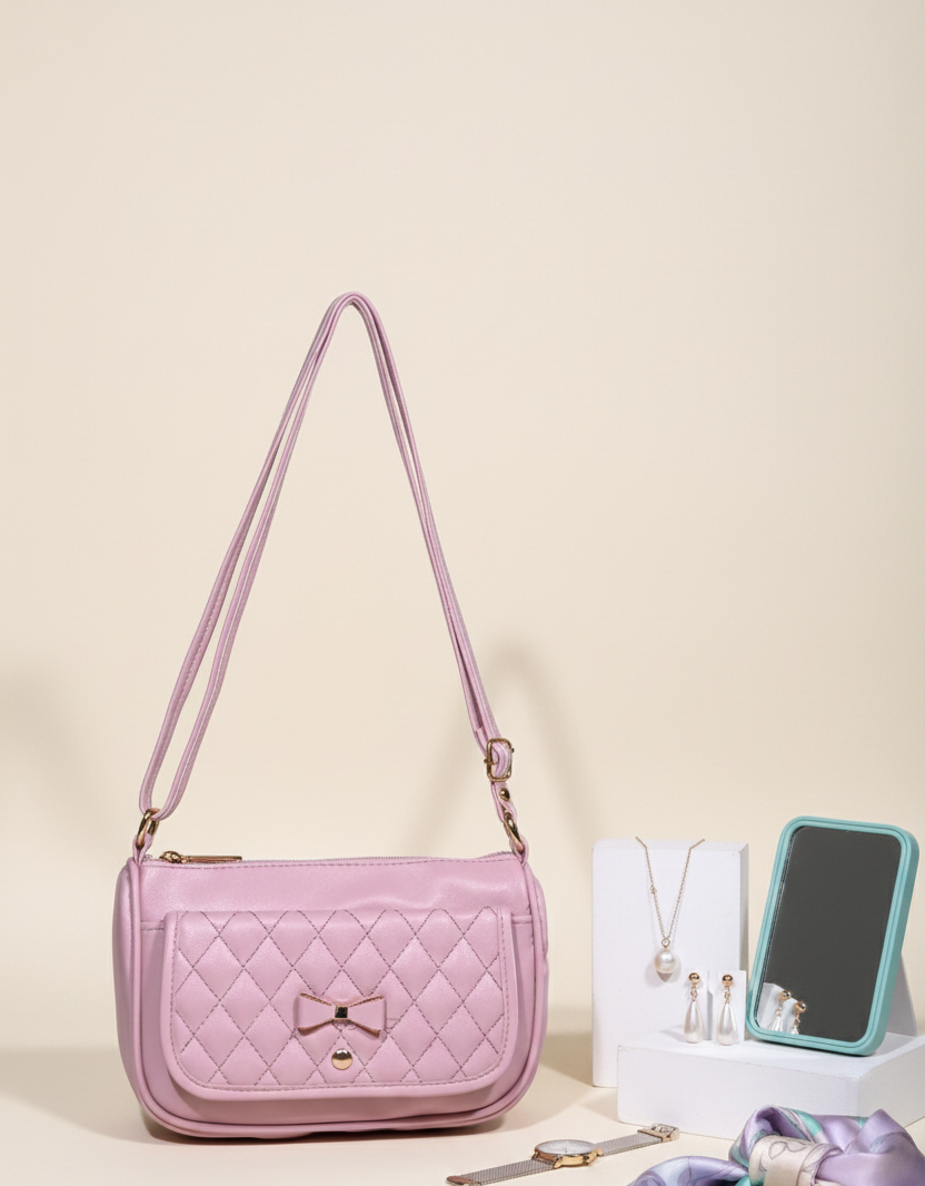 Cute bow sling bag