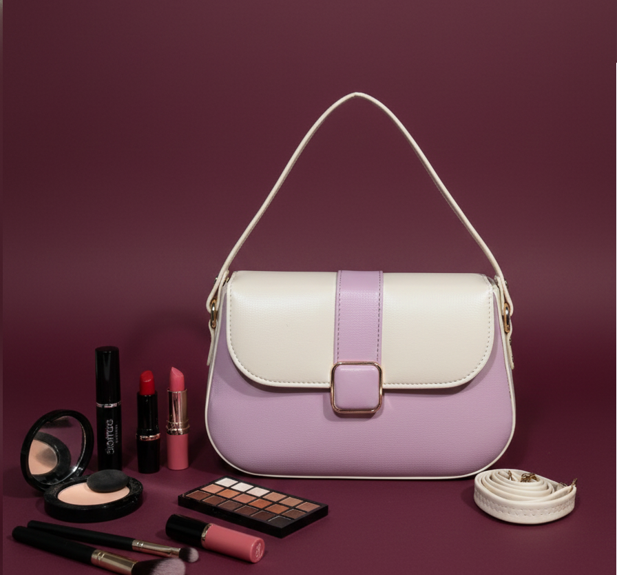 Color blocked stylish sling bag for women